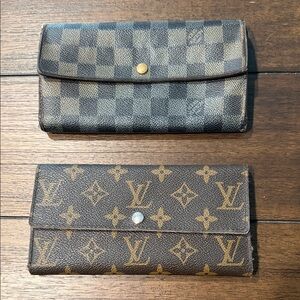 Louis Vuitton Brown Monogram & Damier Canvas Wallets